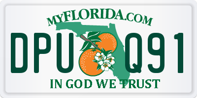 FL license plate DPUQ91