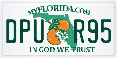 FL license plate DPUR95