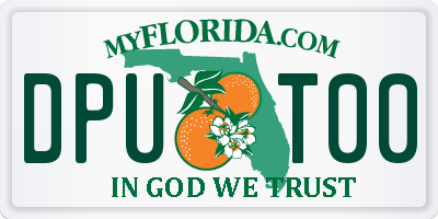 FL license plate DPUT00