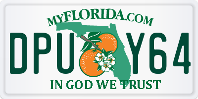 FL license plate DPUY64