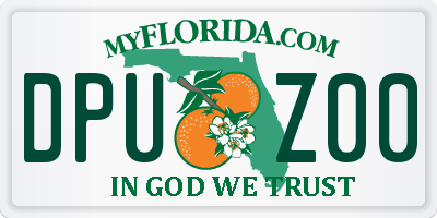 FL license plate DPUZ00
