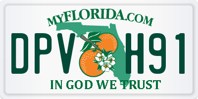 FL license plate DPVH91