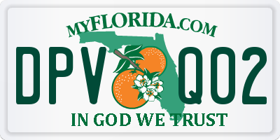 FL license plate DPVQ02