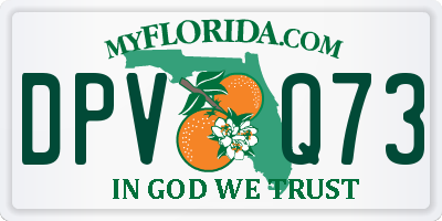 FL license plate DPVQ73