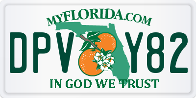 FL license plate DPVY82