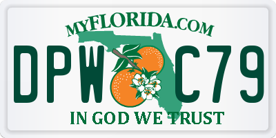 FL license plate DPWC79