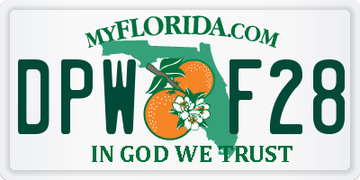 FL license plate DPWF28