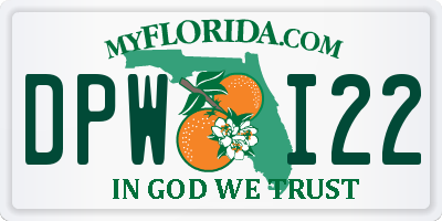 FL license plate DPWI22