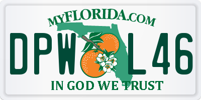 FL license plate DPWL46