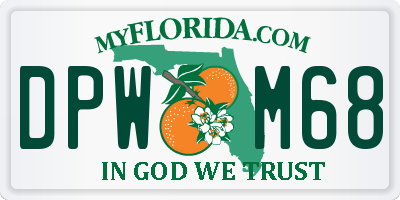 FL license plate DPWM68