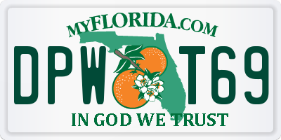 FL license plate DPWT69