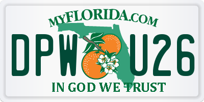 FL license plate DPWU26