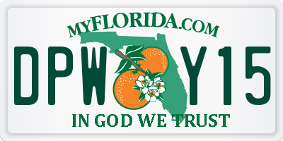 FL license plate DPWY15