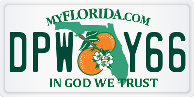 FL license plate DPWY66