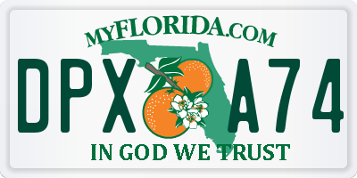 FL license plate DPXA74