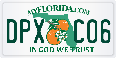 FL license plate DPXC06