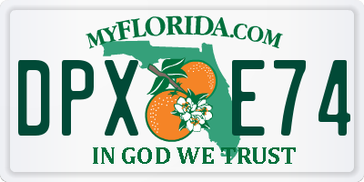 FL license plate DPXE74