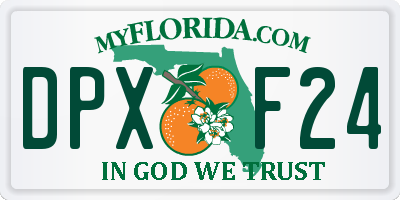 FL license plate DPXF24