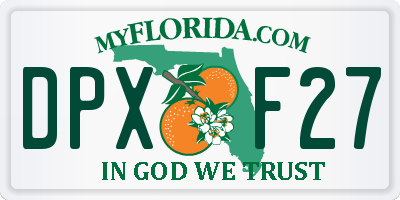 FL license plate DPXF27