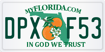 FL license plate DPXF53