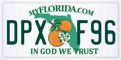 FL license plate DPXF96