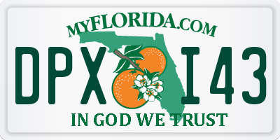 FL license plate DPXI43