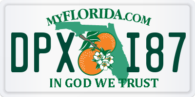 FL license plate DPXI87