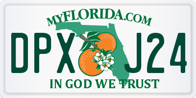 FL license plate DPXJ24