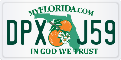 FL license plate DPXJ59