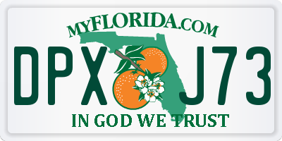 FL license plate DPXJ73