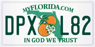 FL license plate DPXL82