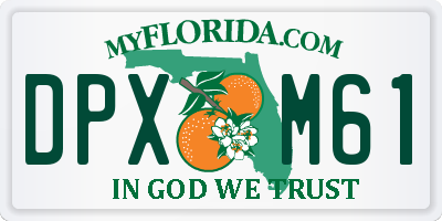 FL license plate DPXM61
