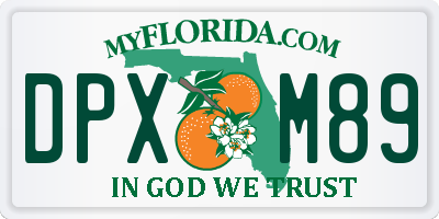 FL license plate DPXM89