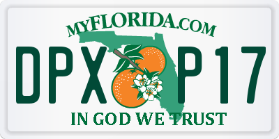FL license plate DPXP17