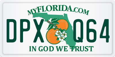 FL license plate DPXQ64