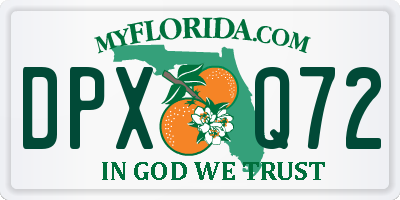 FL license plate DPXQ72