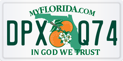 FL license plate DPXQ74