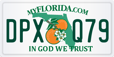 FL license plate DPXQ79