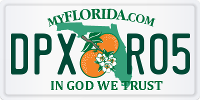 FL license plate DPXR05