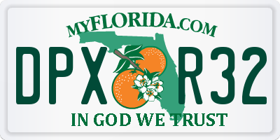 FL license plate DPXR32