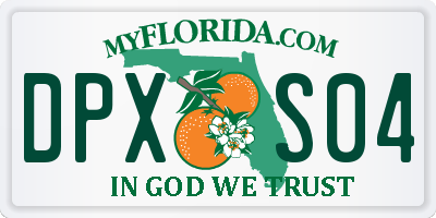 FL license plate DPXS04