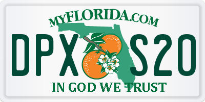 FL license plate DPXS20