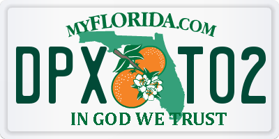 FL license plate DPXT02