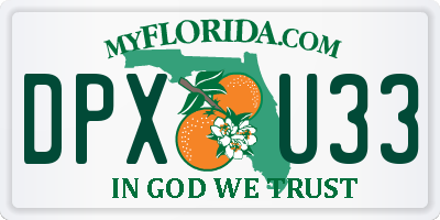 FL license plate DPXU33