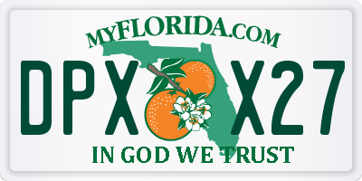 FL license plate DPXX27