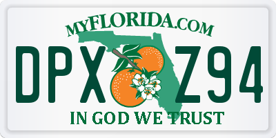 FL license plate DPXZ94