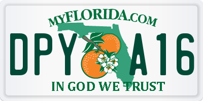 FL license plate DPYA16