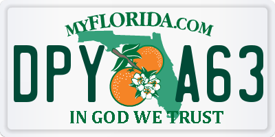 FL license plate DPYA63