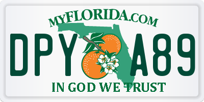 FL license plate DPYA89