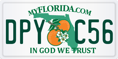 FL license plate DPYC56